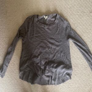 Dark grey waffle long sleeve. Size XL